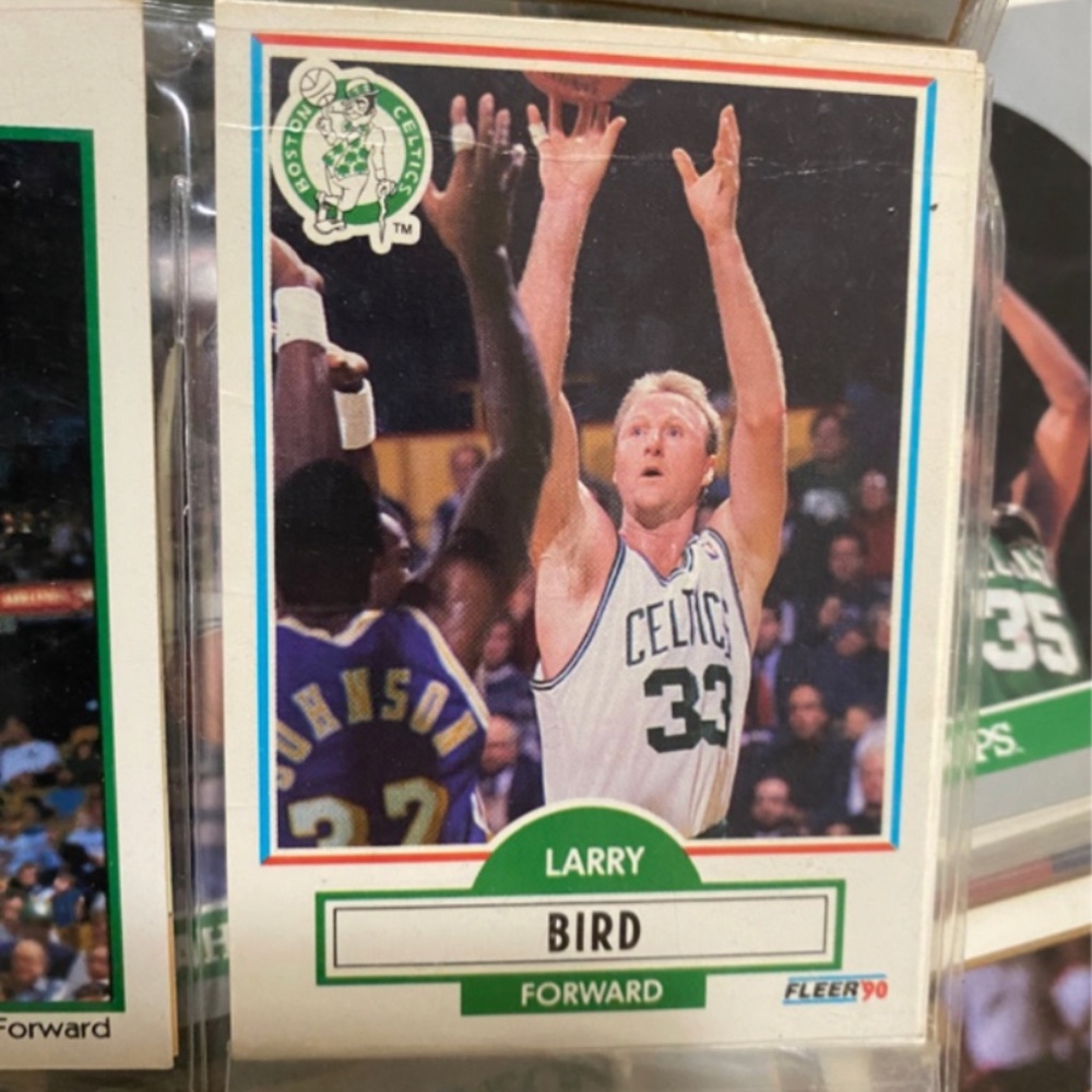 1990 Fleer Larry Bird NBA Basketball Card Boston Celtics